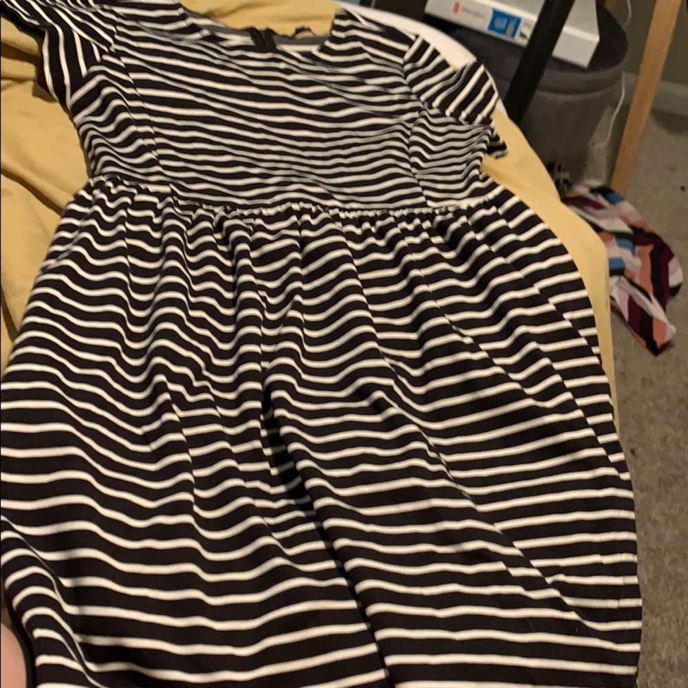 Dress with stripes